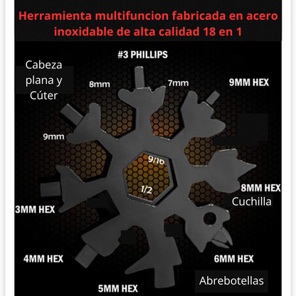 Herramienta Multifunción 18 en 1: La Herramienta Todo en Uno definitiva