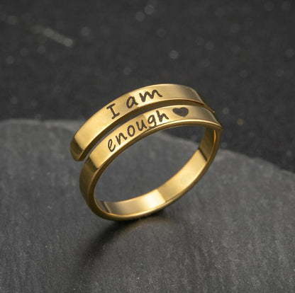 Anillo I am enoug "yo soy suficiente"