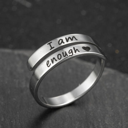 Anillo I am enoug "yo soy suficiente"